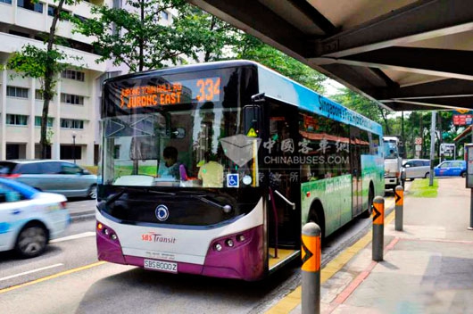 申龍輕量化混合動(dòng)力客車(chē)在新加坡運(yùn)營(yíng)