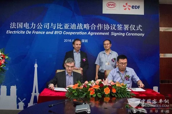 比亞迪攜手法國電力  全球新能源業(yè)務(wù)再升級
