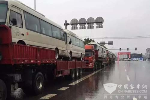 16輛上饒客車(chē)純電動(dòng)交付長(zhǎng)沙