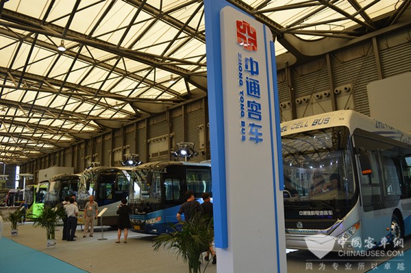 BUS EXPO 2017上?？蛙囌箌中通客車展臺(tái)