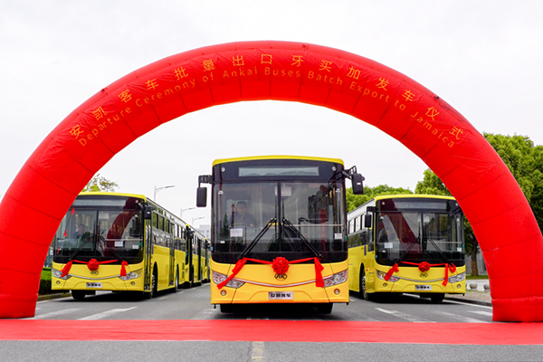 安凱客車打造！中國產(chǎn)純電動客車首次批量出口牙買加
