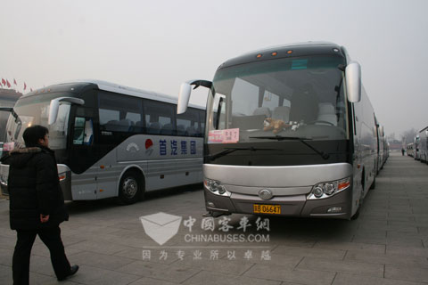 首汽的宇通兩會(huì)服務(wù)用車(chē)