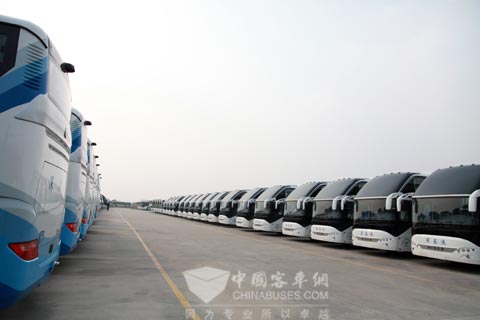 團(tuán)投入亞運(yùn)會(huì)服務(wù)的海格客車(chē)