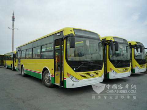 交付烏魯木齊的250輛中通天然氣客車(chē)