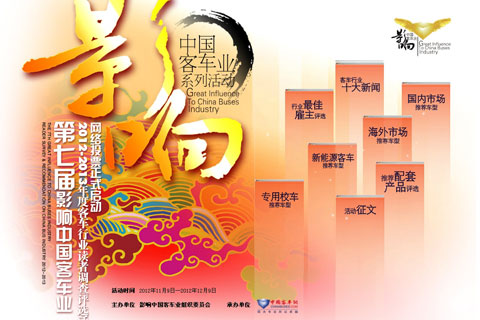 第七屆影響中國客車業(yè)讀者調查網(wǎng)絡評選活動