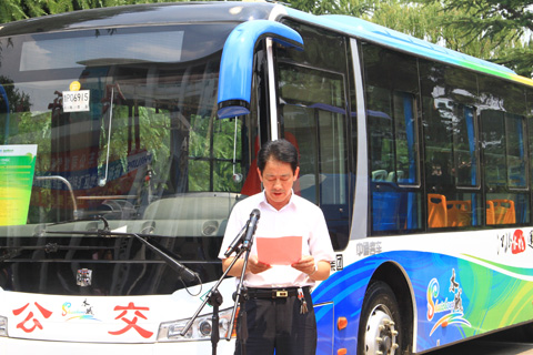 濟南長運總經理助理張紀軍發(fā)表講話