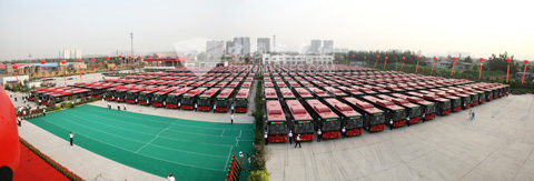 411輛天然氣空調(diào)公交車投入運營啟動儀式