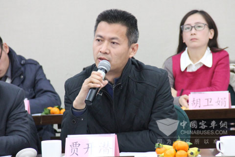 中通客車控股股份有限公司副總經(jīng)理賈開(kāi)潛