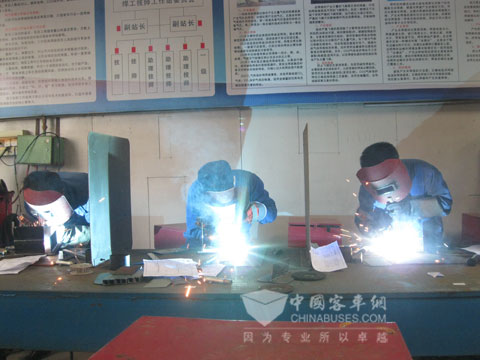 中通客車焊接技能比賽現(xiàn)場(chǎng)