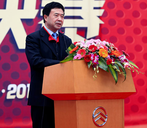 金旅客車總經(jīng)理葉宏廷致詞