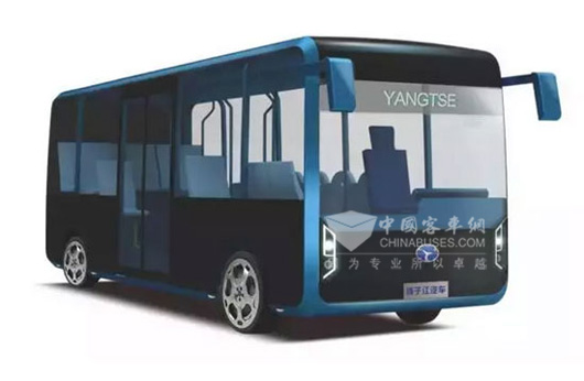 揚(yáng)子江“藍(lán)精靈”6米純電動微循環(huán)公交車