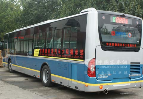中通為全運(yùn)會服務(wù)的新能源客車