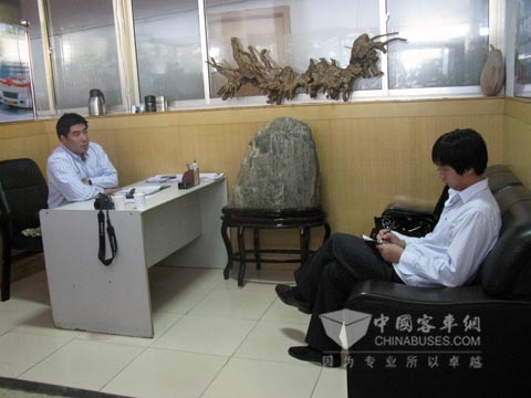 泰安交運李先明接受客車網(wǎng)獨家專訪