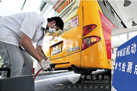 佛山市禪城區(qū)檢測尾氣排放焦點指向公交車
