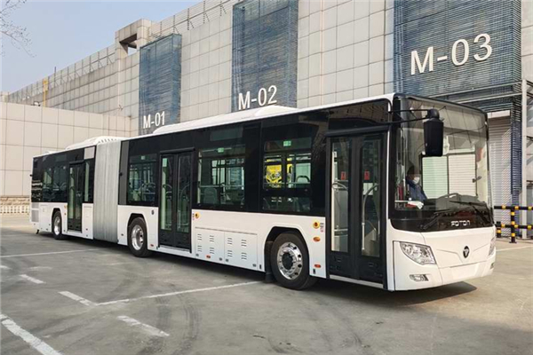 福田歐輝BJ6160SHEVCA-3插電式鉸接公交車（天然氣/電混動(dòng)國六28-33座）